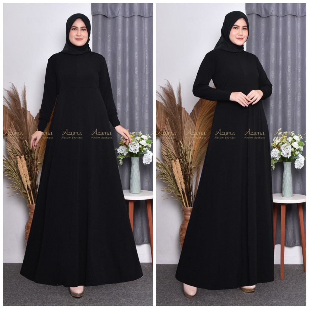 CADELAX_SHOP Gamis Jersey Panjang Premium Busui Terbaru Bahan Import Korea Bahan Adam Terlaris Dan t