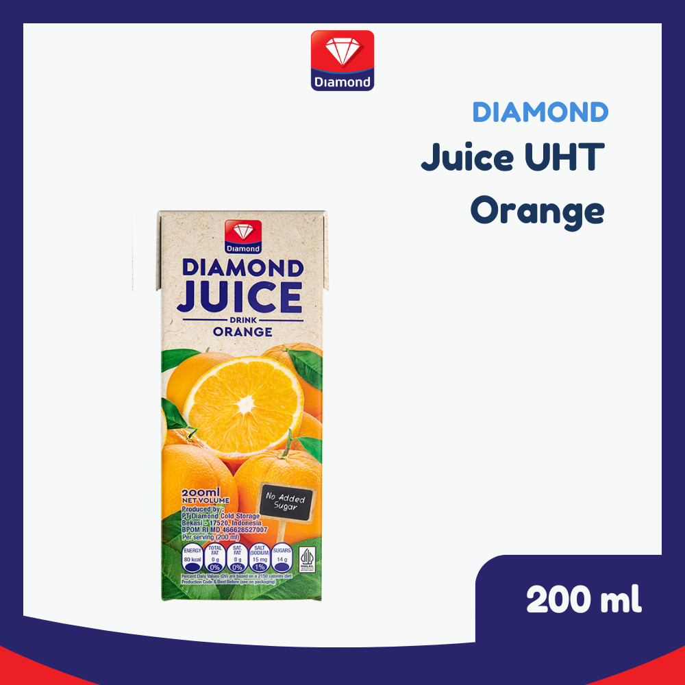 

Diamond Juice UHT Orange Unsweet 200 ML