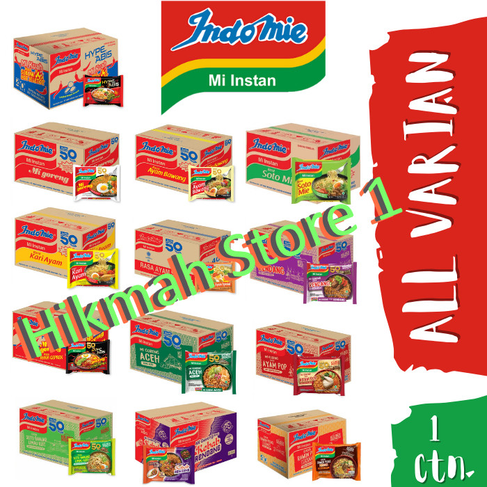 

INDOMIE rasa sotomie / ayam bawang / kari / goreng / goreng rendang / ayam gepreK / ayam special ( 1 DUS )