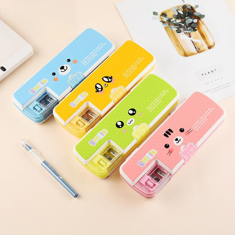 

6.6 Kotak Pensil Pencil Case Double-Layer Multifungsi Alat Tulis Sekolah Lucu Kapasitas Besar