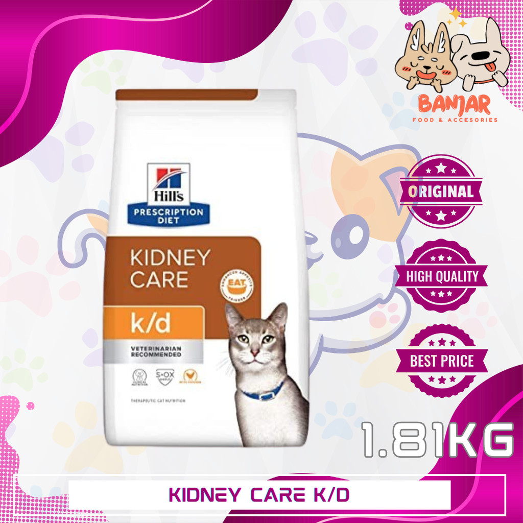 Science Diet Prescription k/d Kidney Care Feline Cat Kucing 1.81 KG