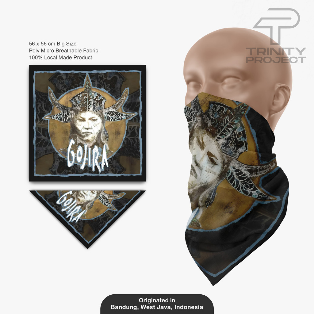 Gojira - Bandana /Paisley Masker Scarf /Band Death Metal /Bandana Slayer Unisex /Skena Aksesoris Out