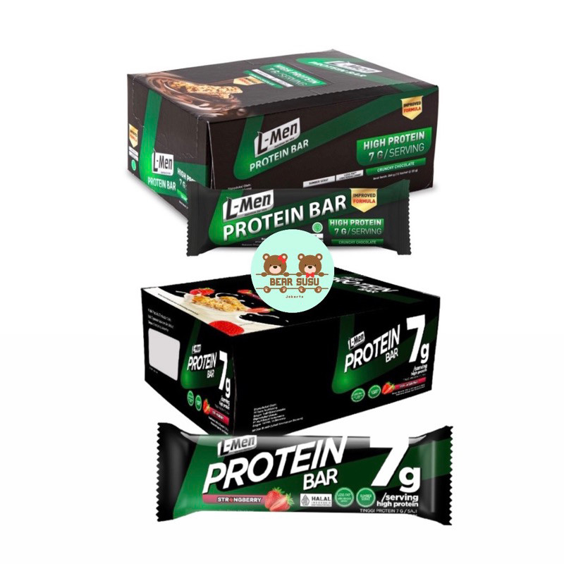 

L-Men Protein Bar Crunchy Chocolate & Strawberry 12 sachet
