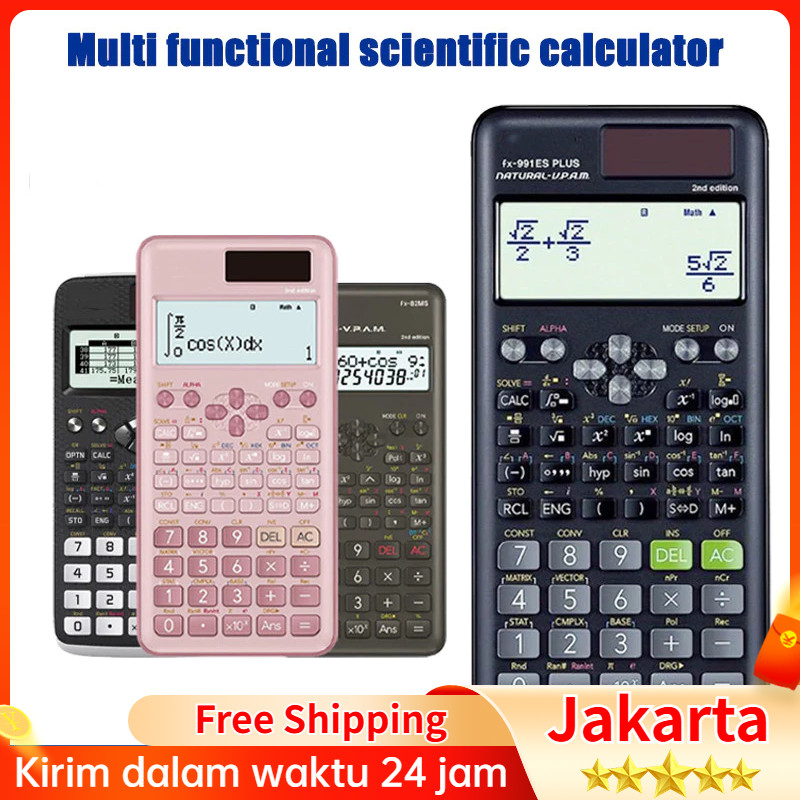 

Kalkulator Scientific Casio ilmiah FX-991EX/991ES-Plus Calculator Scientific Casio Kalkulator Casio Scientific 417 Fungsi/Dua Sumber Tenaga Baterai Dan Tenaga Matahari/40 Konstanta Rumus