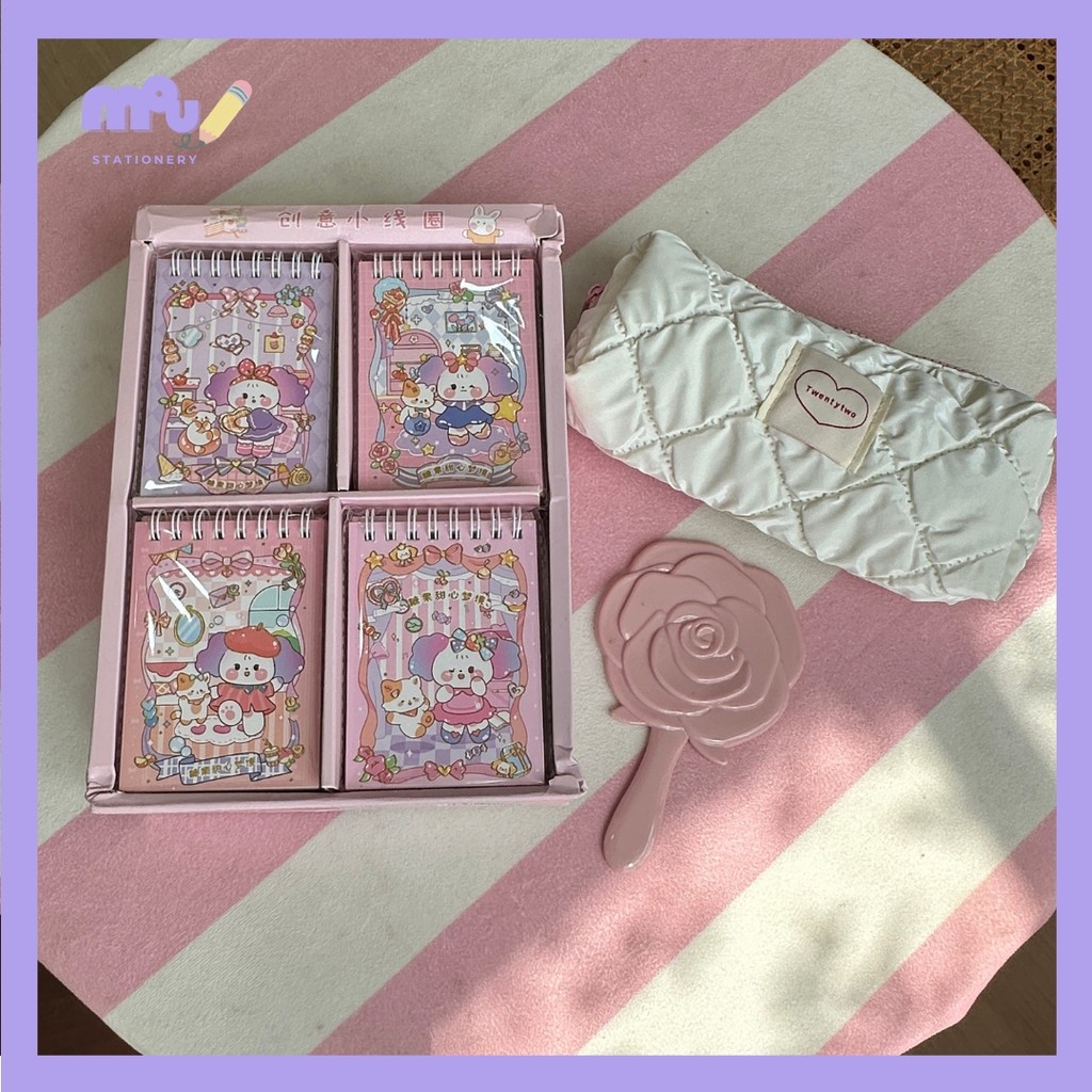 

[MOUMOU] Bunny Notebook Lucu 80 Lembar / Buku Catatan Kelinci Mini / Notebook Kawaii Aesthetic