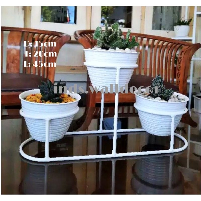 Rak Pot Bunga Tanaman | Standing Pot Vas Bunga Tanaman | Rak Bunga Besi