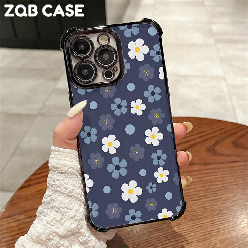 Case Vivo Y22 Y30 Y50 Y19S Pro Case Bunga Casing Vivo Y17 Y12 Y03 Y21 Soft Case Airbag Anti Pecah Y3