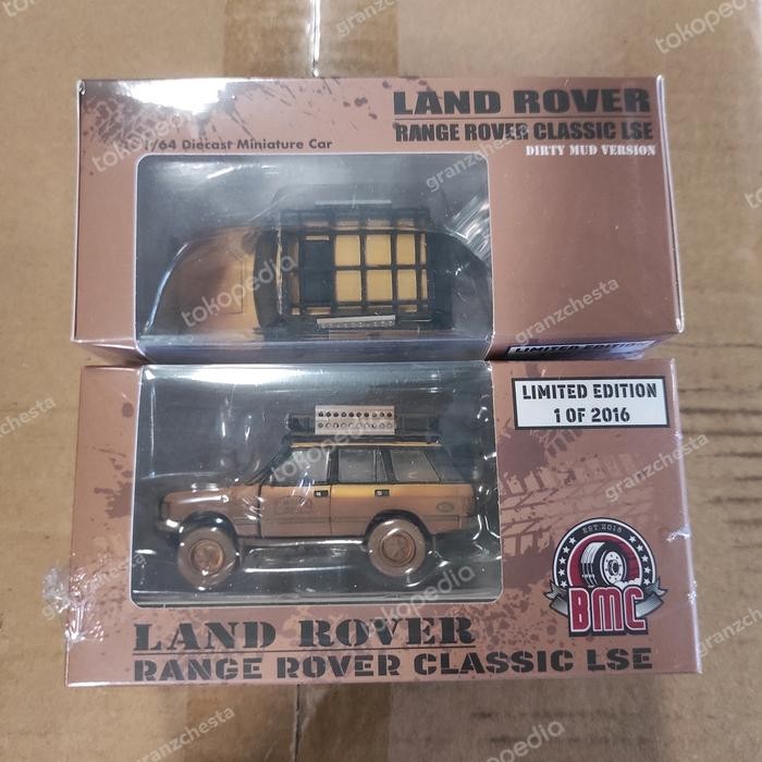 DIECAST BM CREATIONS LAND ROVER RANGE ROVER CLASSIC LSE CAMEL DIRTY PERTAMINA