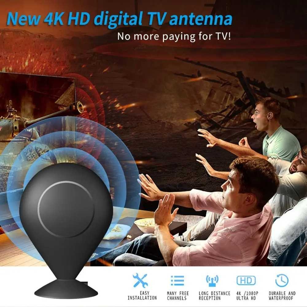 Antena TV Digital Indoor Outdoor DVB-T2 30dB dengan Amplifier dan Kabel 5 Meter - LK86
