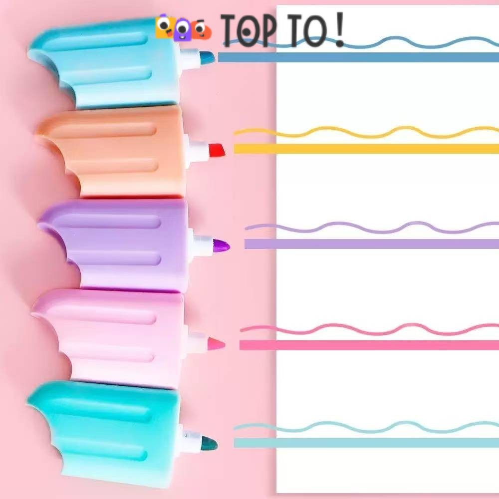 

(6 Pcs) HighLighter Stabilo Motif Es Krim Free Pouch Highliter Stabilo Ice Cream Stationery Lucu Unik Penanda Buku Warna Warni Kado Hadir