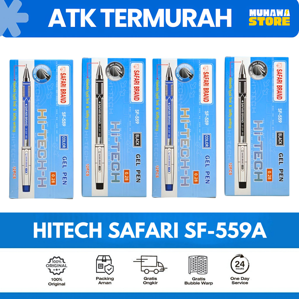 

HITECH SAFARI BRAND SF-559A 1PACK HITECH-H SOFT WRITING PEN GEL