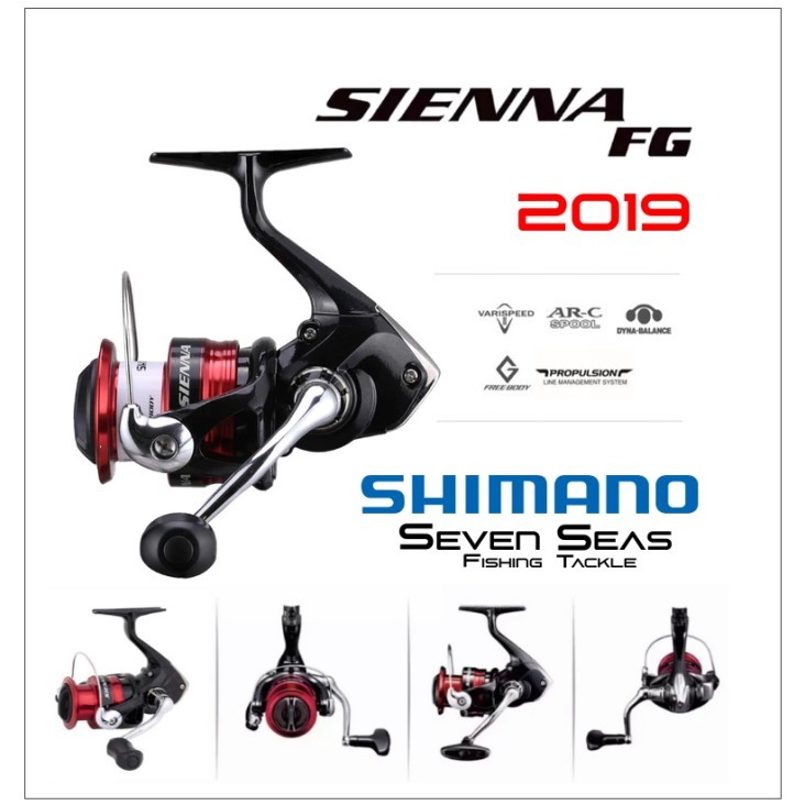 Promo Di jamin ORI  Shimano Sienna FG 2019 1000 2000 2500 C3000 4000 Spinning Reel Pancing - 2500