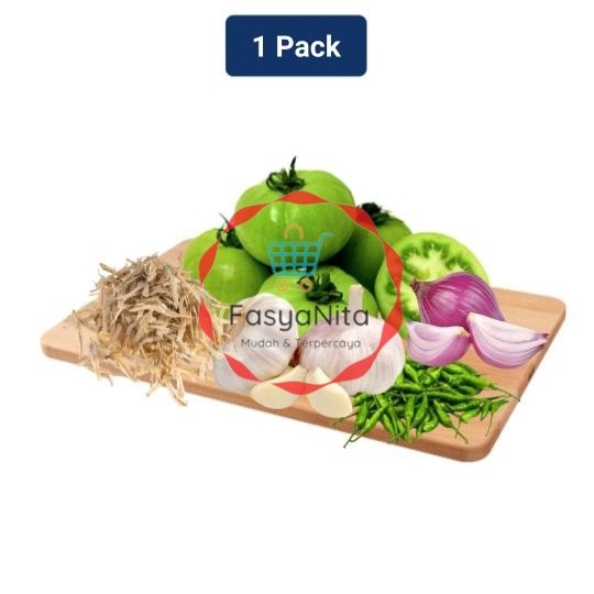 

Ready to Cook Sambal Hijau Teri 1 pack - Fasyanita Denpasar