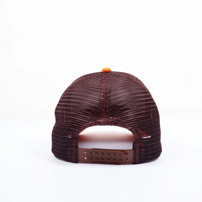 Moxie Topi Trucker Ensnaring Oren Orange & Black Hat