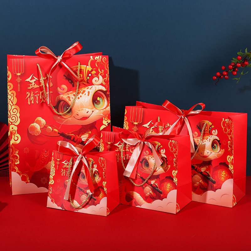 

PAPERBAG IMLEK 2025 / TAS PAPERBAG TAHUN ULAR LUCU / TAS SOUVENIR IMLEK 2025