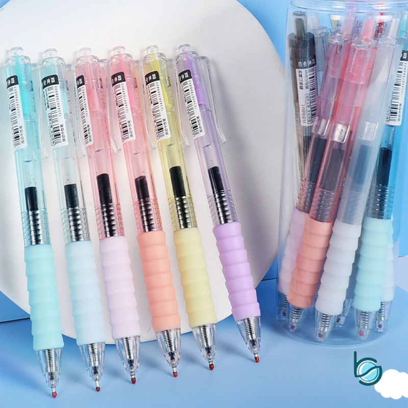 

Pulpen Gel 0.5mm Standard/Pena Gel Hitam Merah 2 Warna 1pcs-Best Stationary