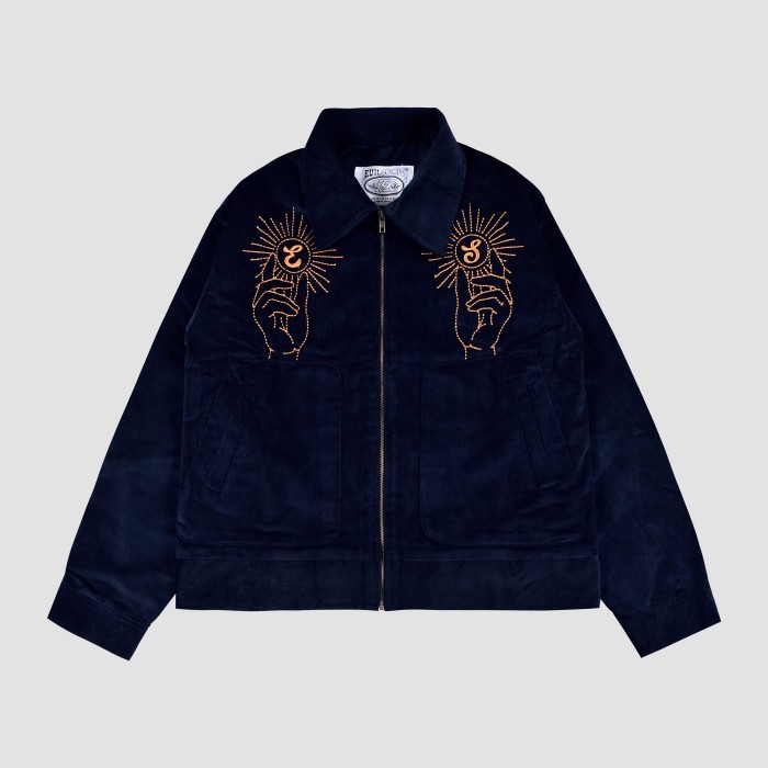 EVILSPIRIT JACKET CORDUROY - PAVITA NAVY UNISEX - NAVY, M