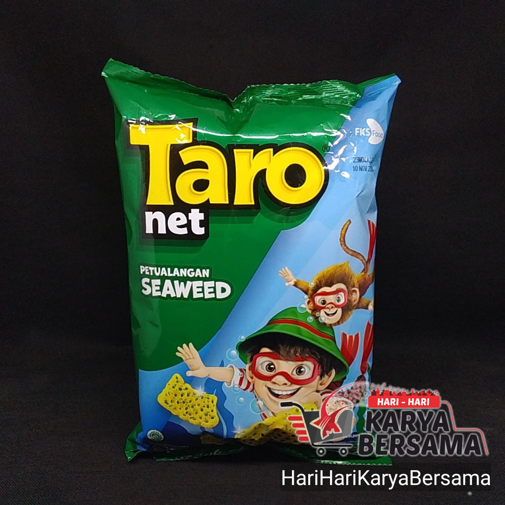 

MAKANAN RINGAN SNACK TARO NET SEAWEED 115GR