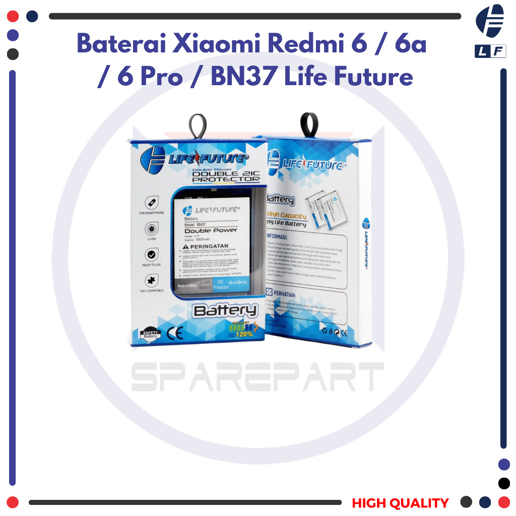 XIAOMI BATERAI LIFE FUTURE BN37 - REDMI 6 / REDMI 6A