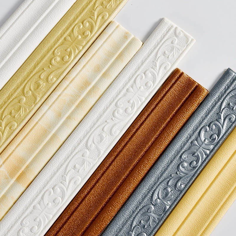 List Wallpaper Dinding Lis Foam 3D Wall Paper Moulding Dinding Dekorasi Kamar Aesthetic - Stiker Din