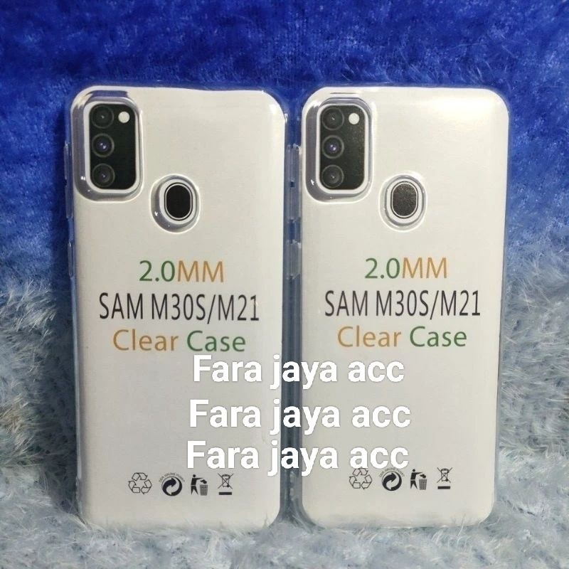 Casing Original Space Transparan Samsung M30S/M21 Silikon Clear Case case mewah