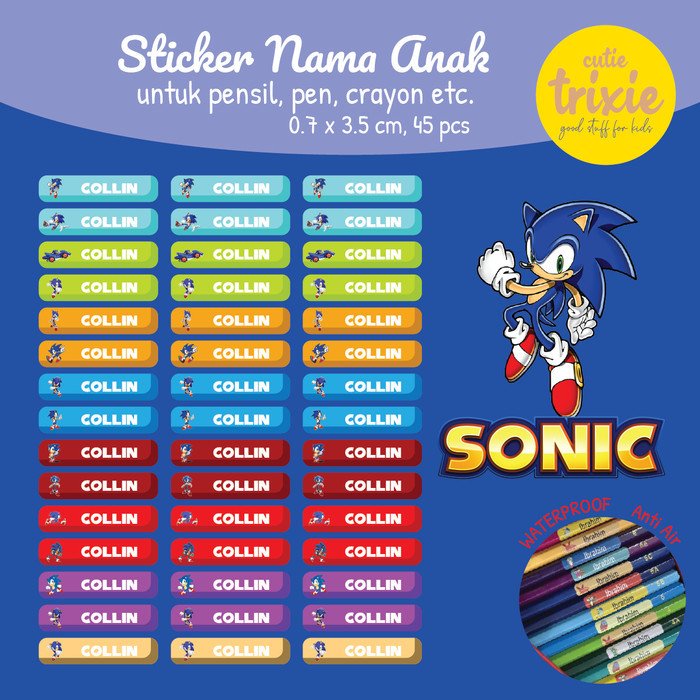 

Label Nama Pensil Sonic
