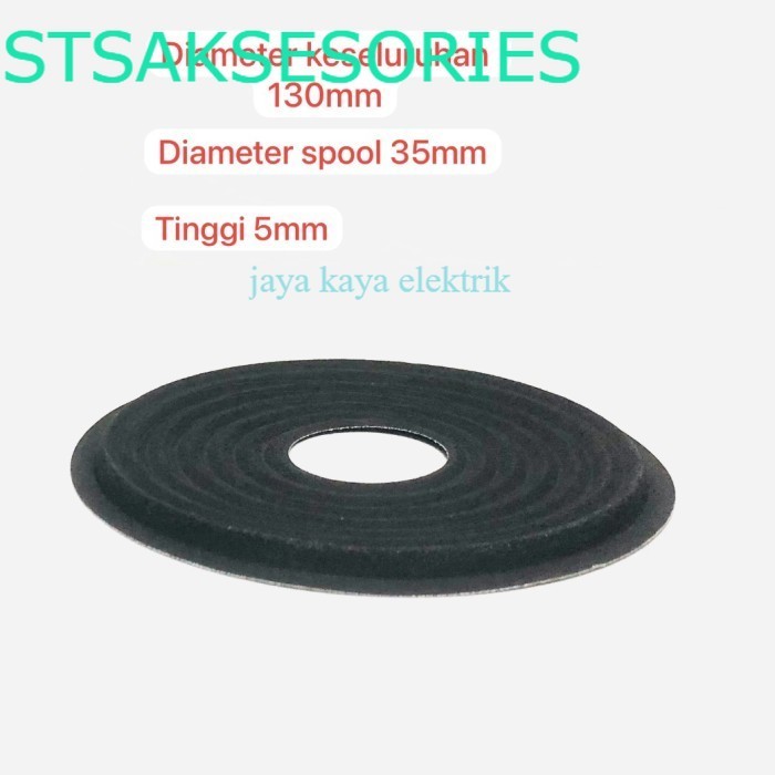 Dumper Demper Membran Speaker 10 inch - 12 inch Lubang Spool 35mm Diameter 130mm