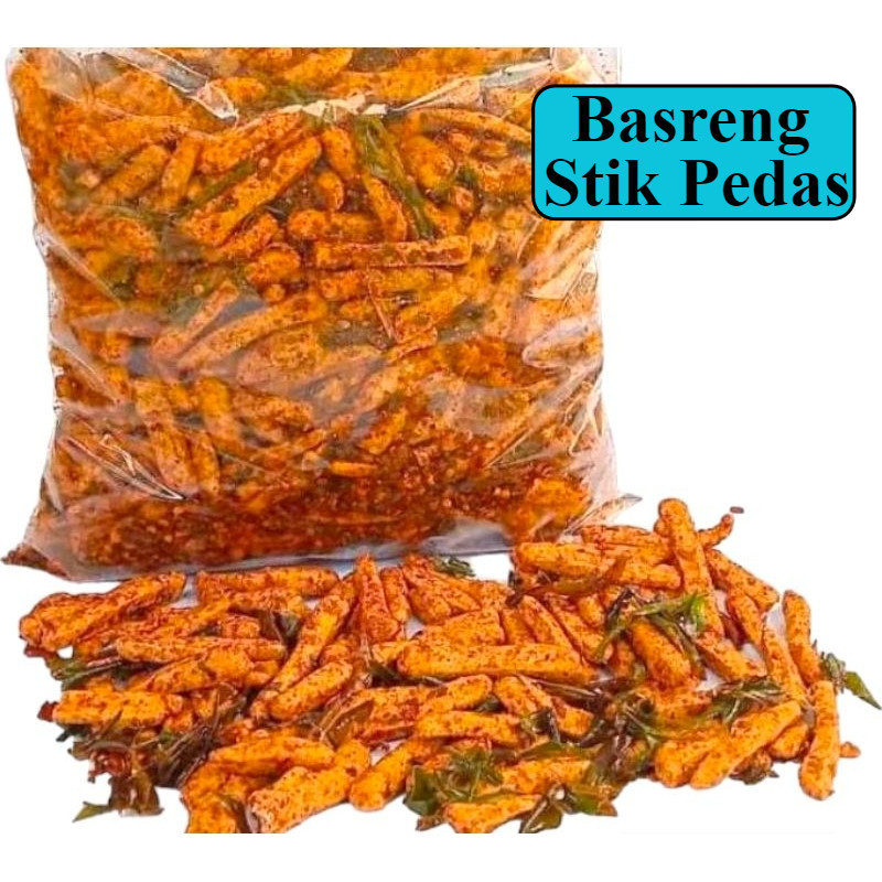 

Basreng stik viral 1kg pedas daun jeruk