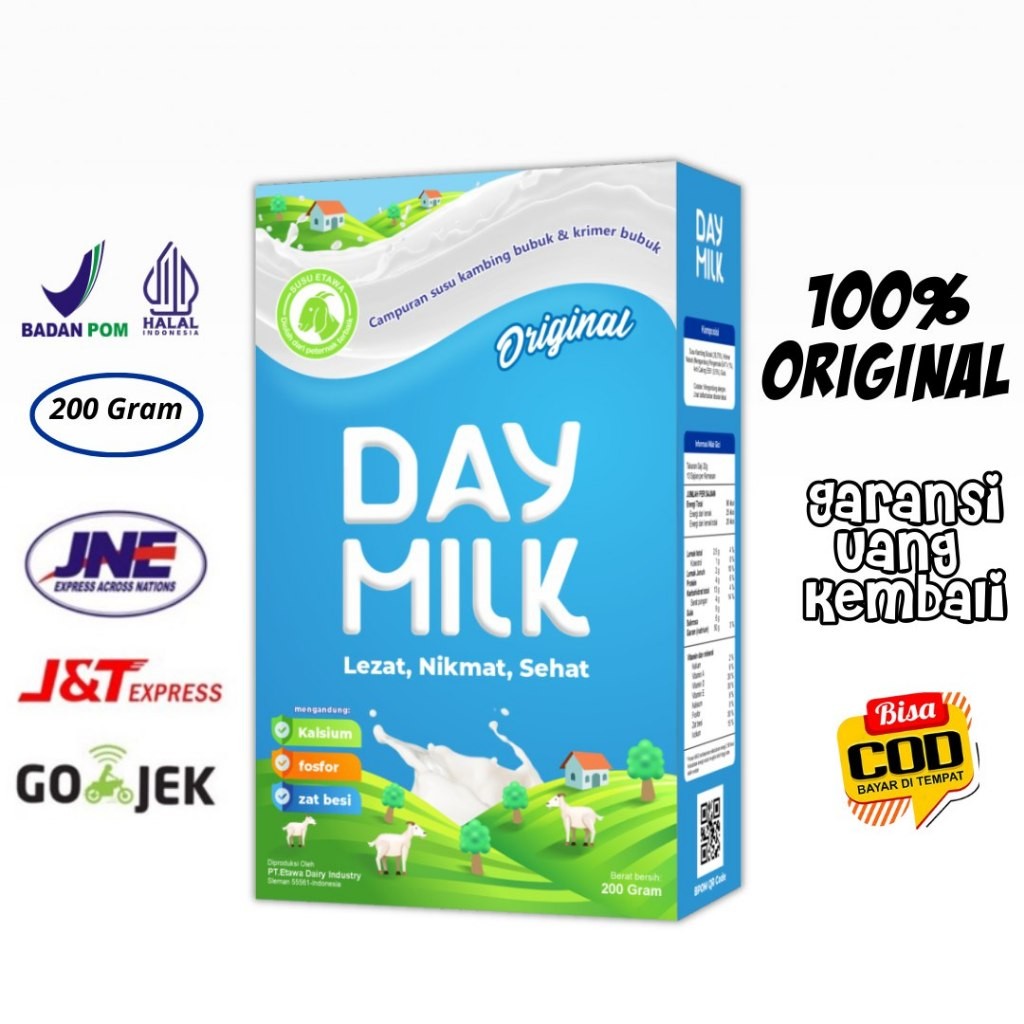 

DAYMILK - Susu Kambing Etawa Murni - Atasi Nyeri Sendi - Enak Rasanya - Tinggi Kalsium - HALAL - COD