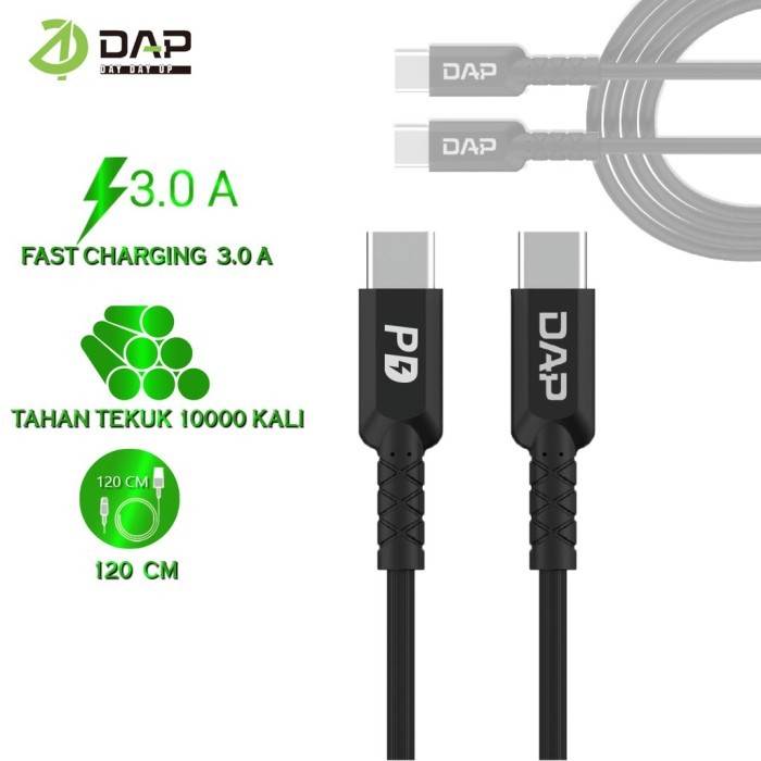KABEL DATA DAP DPD120 KABEL DATA TYPE C TO TYPE C  DAP DPD 120