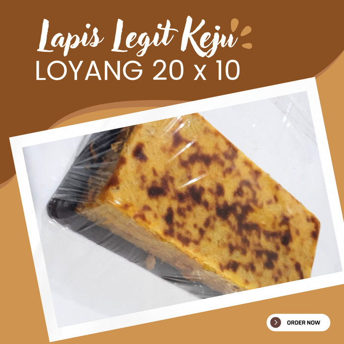 

Lapis Legit Wisman Wijsman Keju Khas Pontianak Loyang 20x10