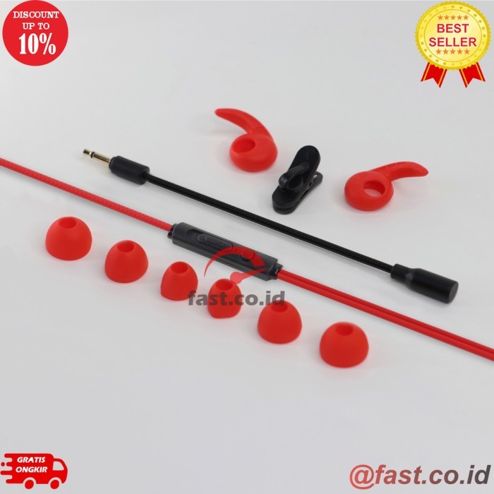 FAST CO ID Rexus Earphone Gaming ME8 - Merah