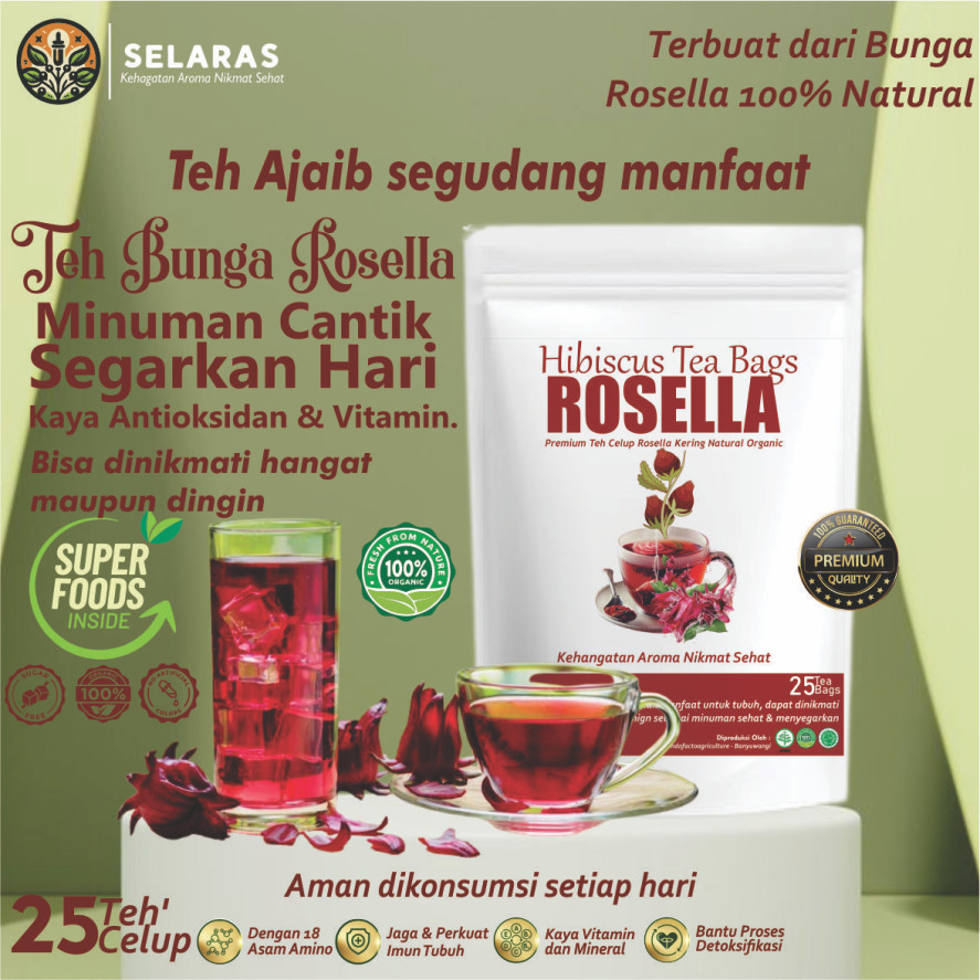 

Teh Celup Bunga Rosella Atasi darah tinggi dan kolesterol