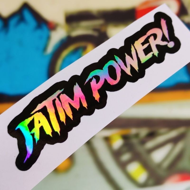 

Stiker Jatim power hologram