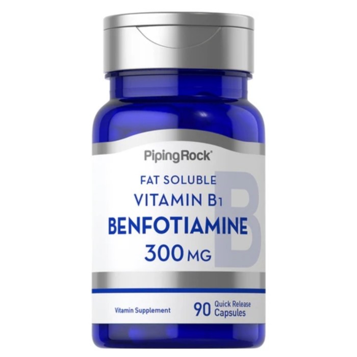 Pipingrock benfotiamine 300 mg isi 90 blood sugar diabetes aid - pipingrock