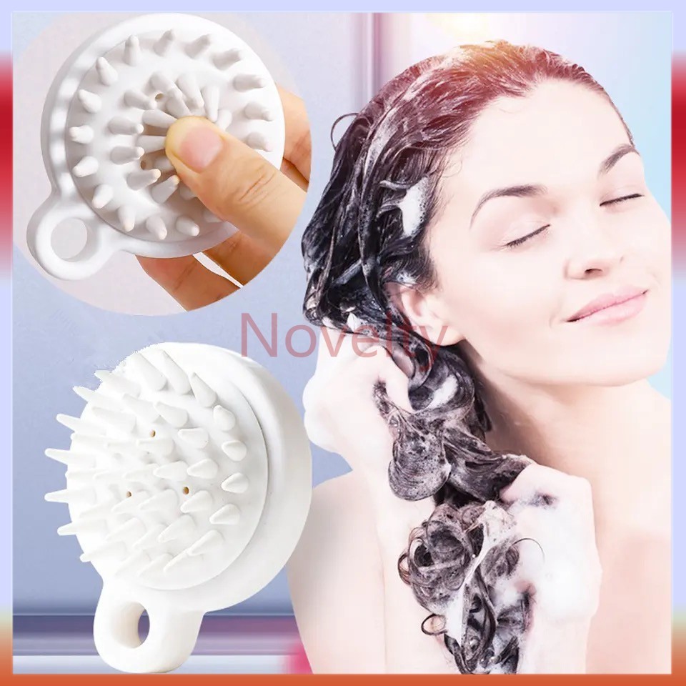 Novelty Sisir Sampo Silikon/Alat Pijat Kepala Alat Pijat Sisir Mandi