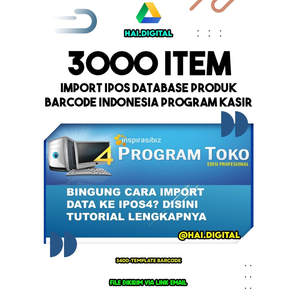 3400 Import Item IPOS 4 Database Produk Barcode Indonesia Program Kasir Toko POS