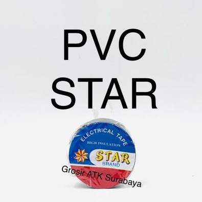 

( StaLand) Isolasi Selotip Listrik PVC STAR HITAM Lebar 15 MM Kecil