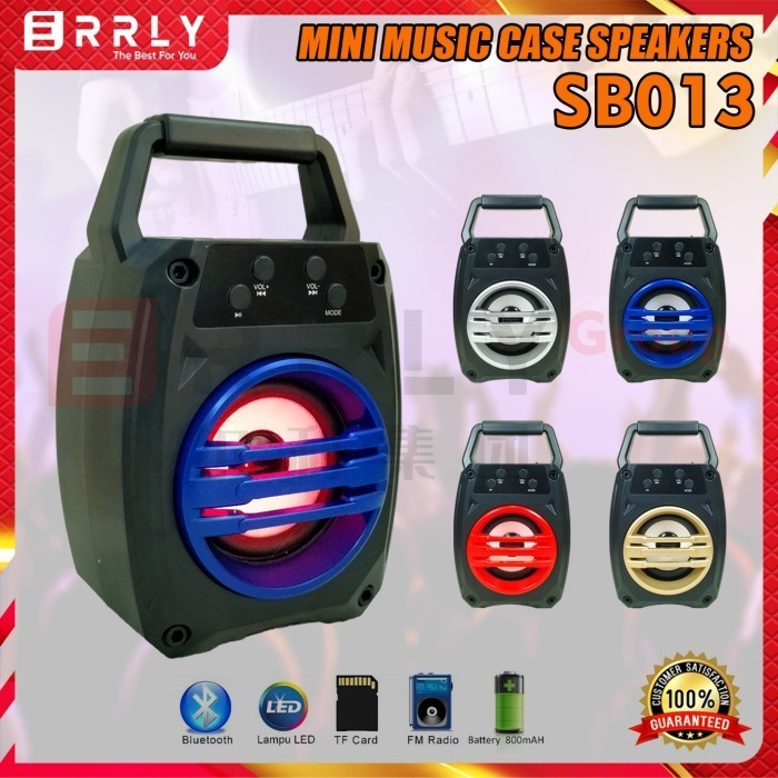 VIRAL LW ERRLY Speaker Bluetooth SB013 LED RGB Portable SNI Musik Box Wireless - Biru