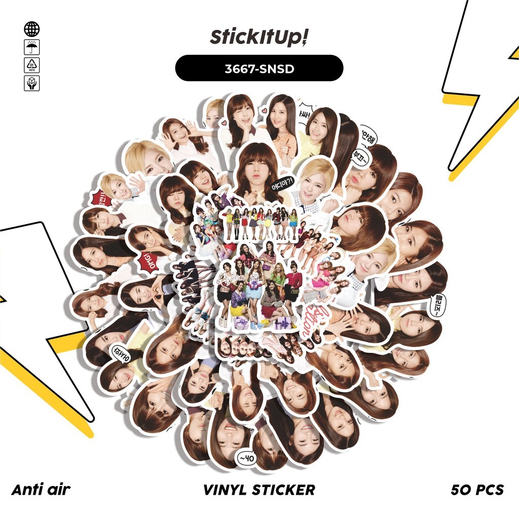 

COD✨ 50 Pcs Stiker GIRLS' GENERATION GIRLS BAND Lucu Anti Air Untuk Dekorasi Notebook Sepeda Skateboard Handphone DIY