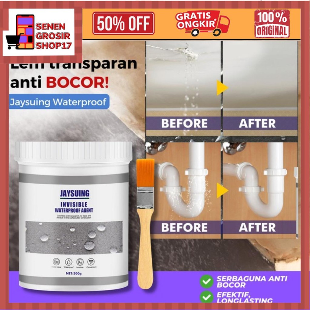 

SN COD Waterproof Sealant JaySuing Lem Pelapis Perekat Anti Rembes Bocor Air Transparan