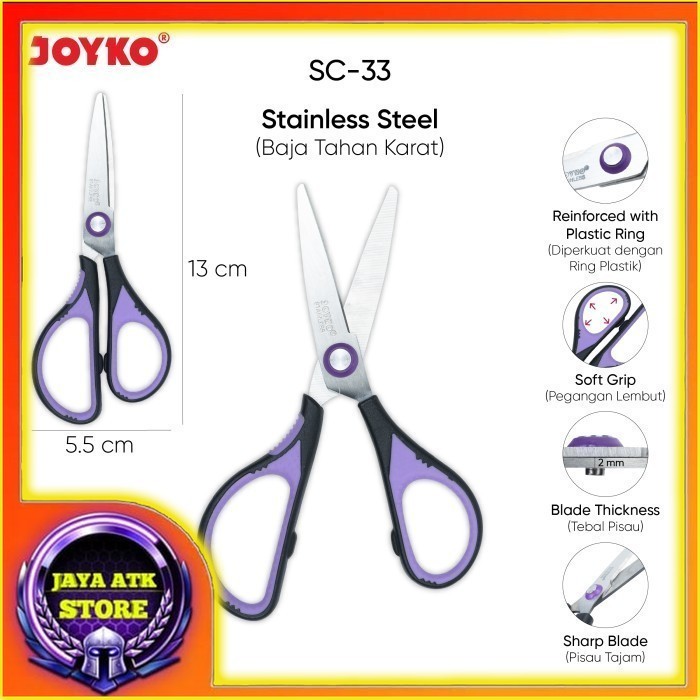 

JOYKO Gunting Scissors SC-33 ~ 35 - SC-33