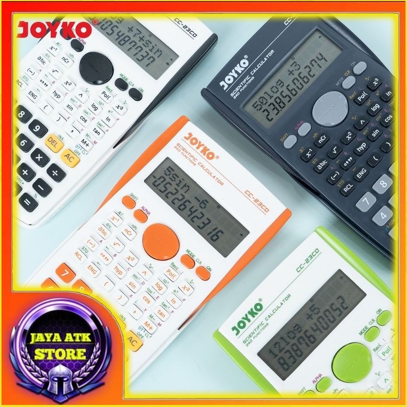 

Kalkulator Ilmiah CC-23 Scientific Calculator 240 Functions Matrix