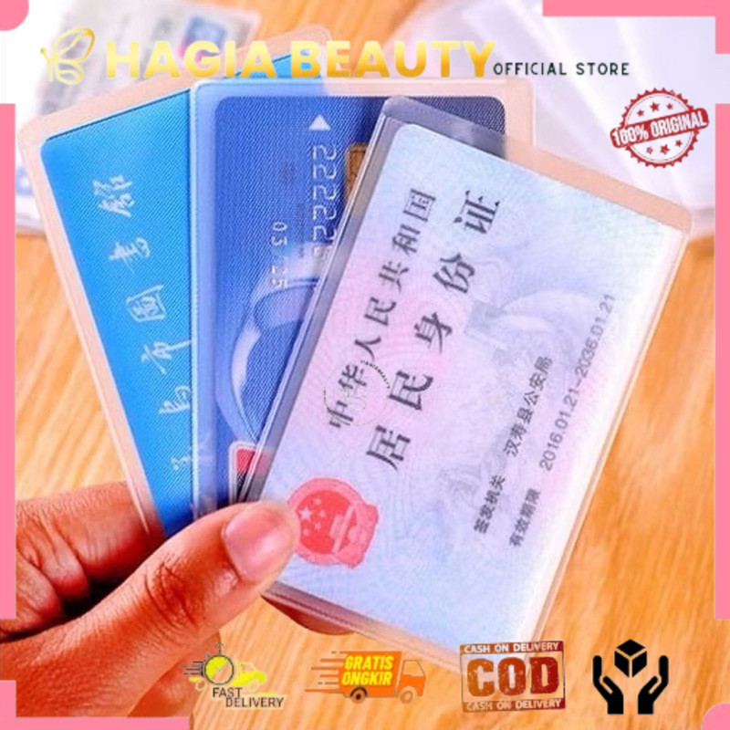 

TERLARIS - Plastik pelindung ATM / SIM / KTP / Kartu Nama Cover pelindung - AKS