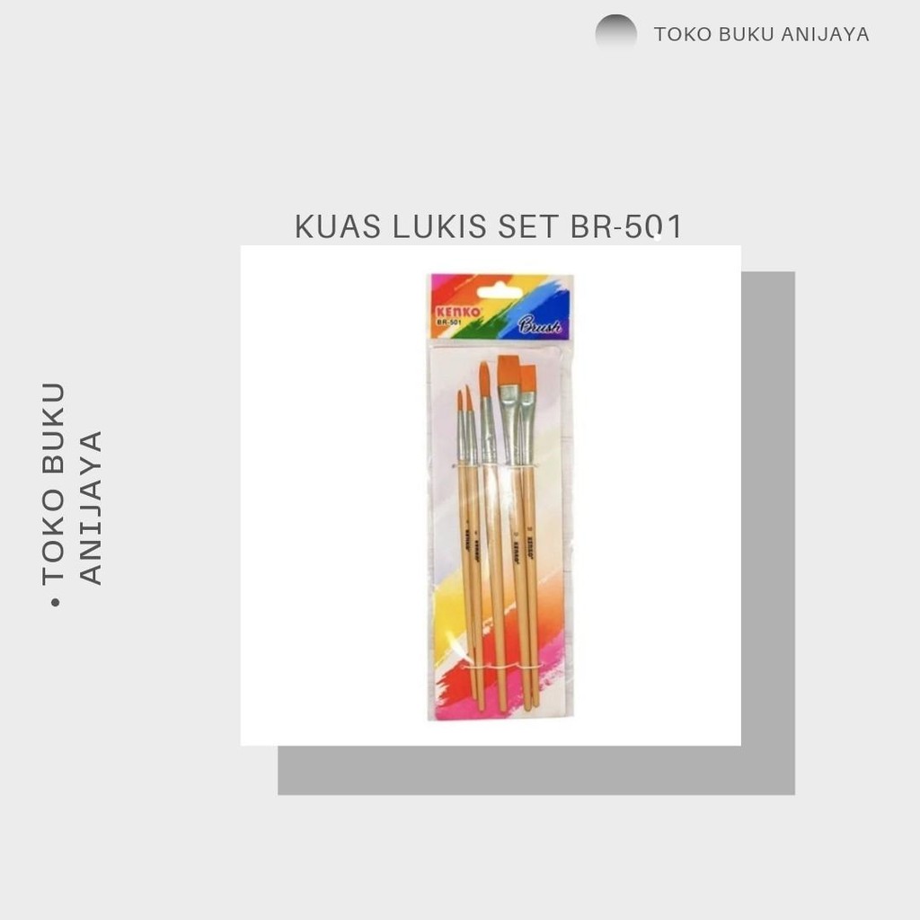 

KUAS LUKIS SET BR-501 BRUSH SET ISI 5 Lukisan Stationery Lukisan Stationery