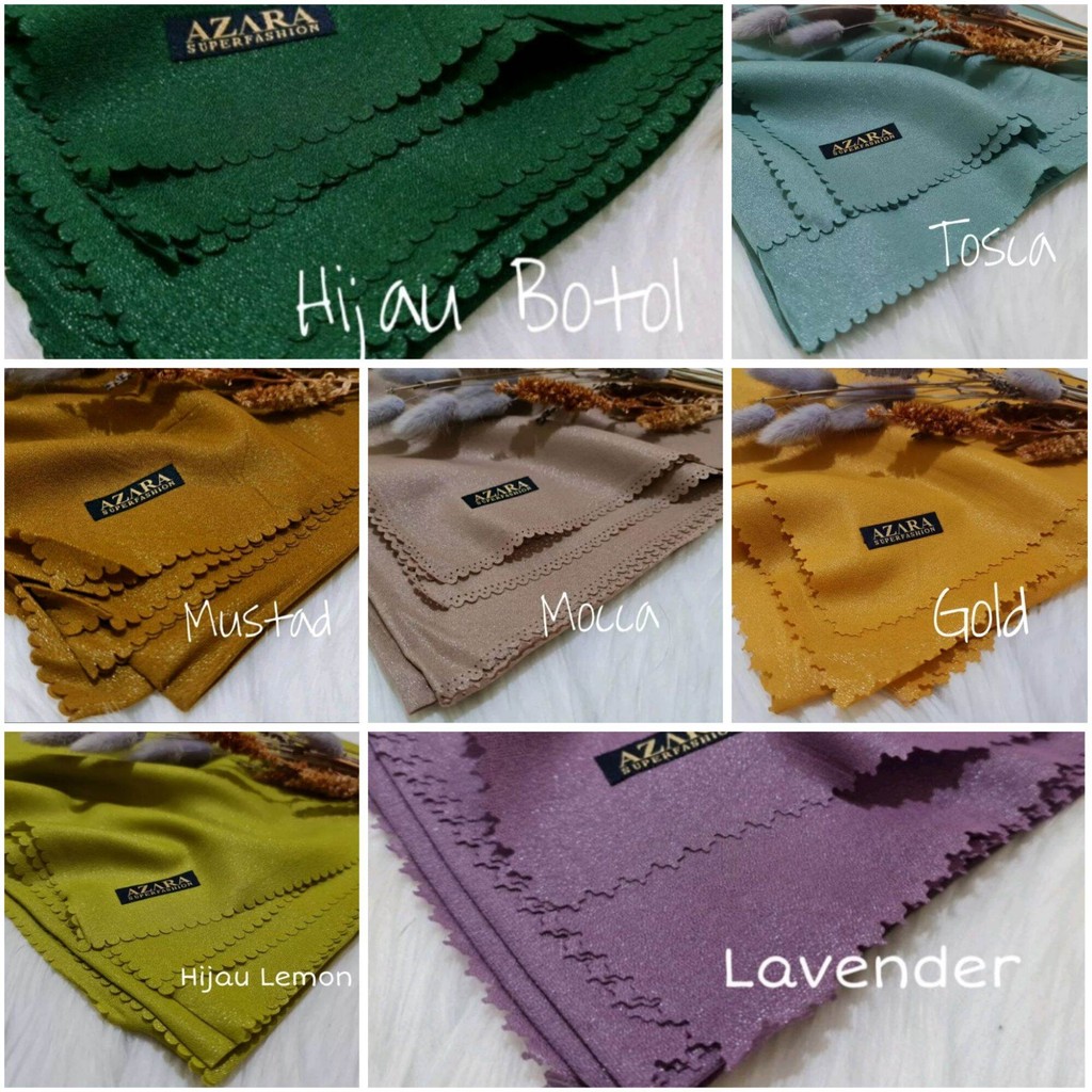 HIJAB SINAR GLAMOUR AZARA JILBAB SEGI EMPAT NUR SINAR GLAMOUR AZARA