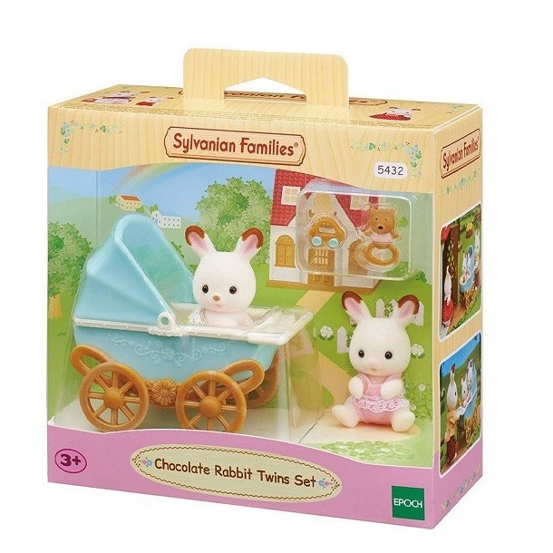 Sylvanian Families Chocolate Rabbit Twins Set