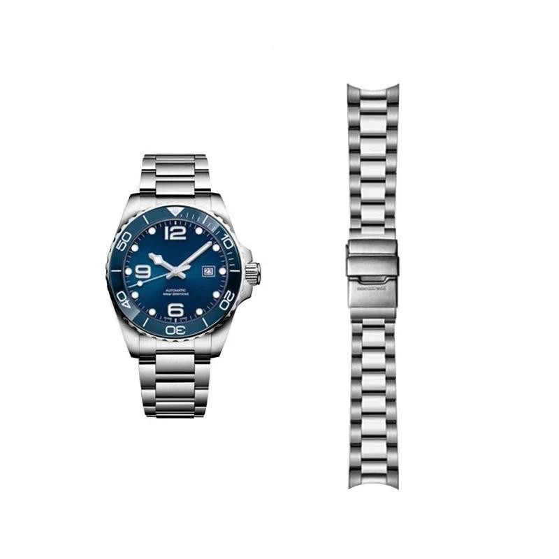 For Longines Conquest Original Replace Steel Belt L3.781.4 Men 782 742 New Old Style Business Sweet-
