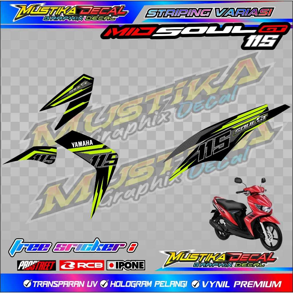 STRIPING VARIASI YAMAHA MIO SOUL GT 115 / STICKER LIST VARIASI MOTOR YAMAHA MIO SOUL GT 115