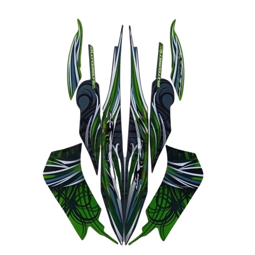 Striping Stiker List Body Motor Yamaha Mio Soul 2009 Hijau Standart List Stiker Mio Soul 2009